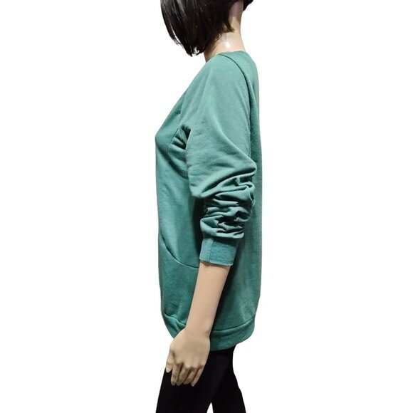 Lilicloth Funny Green Wine-Themed Size Large Crewneck Sweatshirt Long Sleeve - Picture 4 of 8